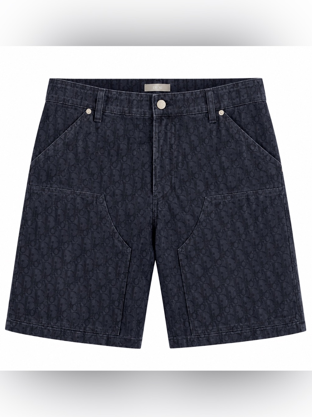 Dior Men’s Dark Navy Monogram Denim Shorts